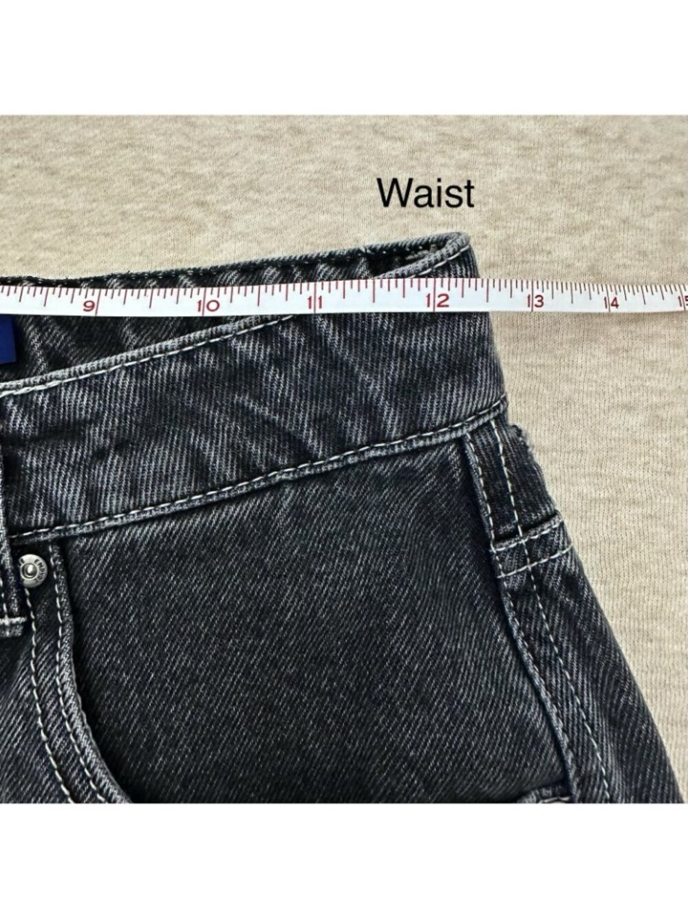 Empyre Men's Size 0 US Black Denim Y2K Skate Baggy Wide Leg Cargo Pants - Picture 7 of 11